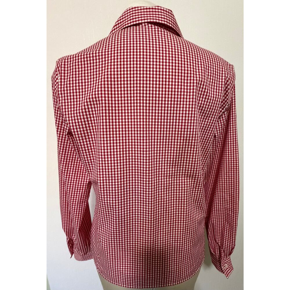 Pendleton Red Gingham Check Plaid Button Down Shi… - image 2